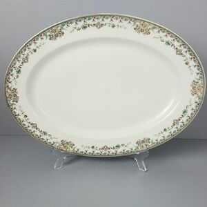 Haviland & Co. Limoges Vintage Floral Trim Large Serving Platter